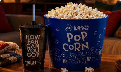 Kit de cinema personalizado da marca 