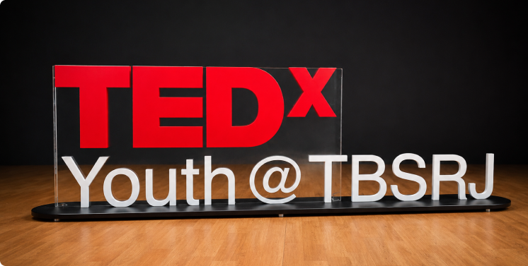 Letreiro tridimensional TEDx